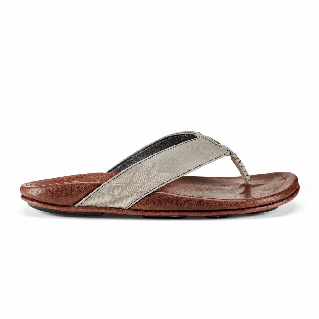 Sandalias Olukai Kūlia - Chanclas Hombre Grises 20586-214